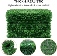 25pcs 60x40cm artificial boxwood grass backdrop panels topiary hedge plant uv protected privacy hedge for decoration