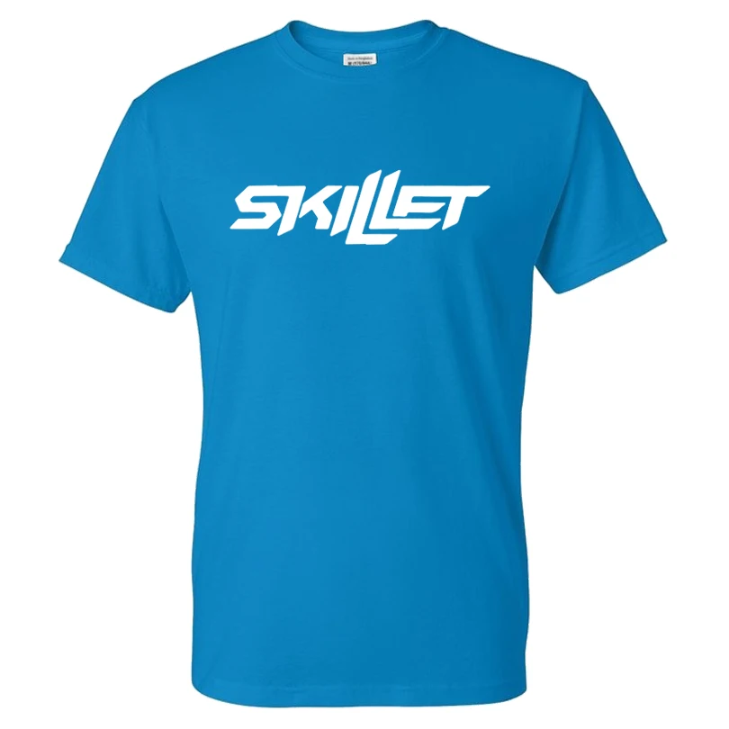 

Skillet T-shirt Music Rock Band Streetwear Men Women Solid Color Letter Print T shirt Cotton O-Neck Short Sleeve Tees Tops Male