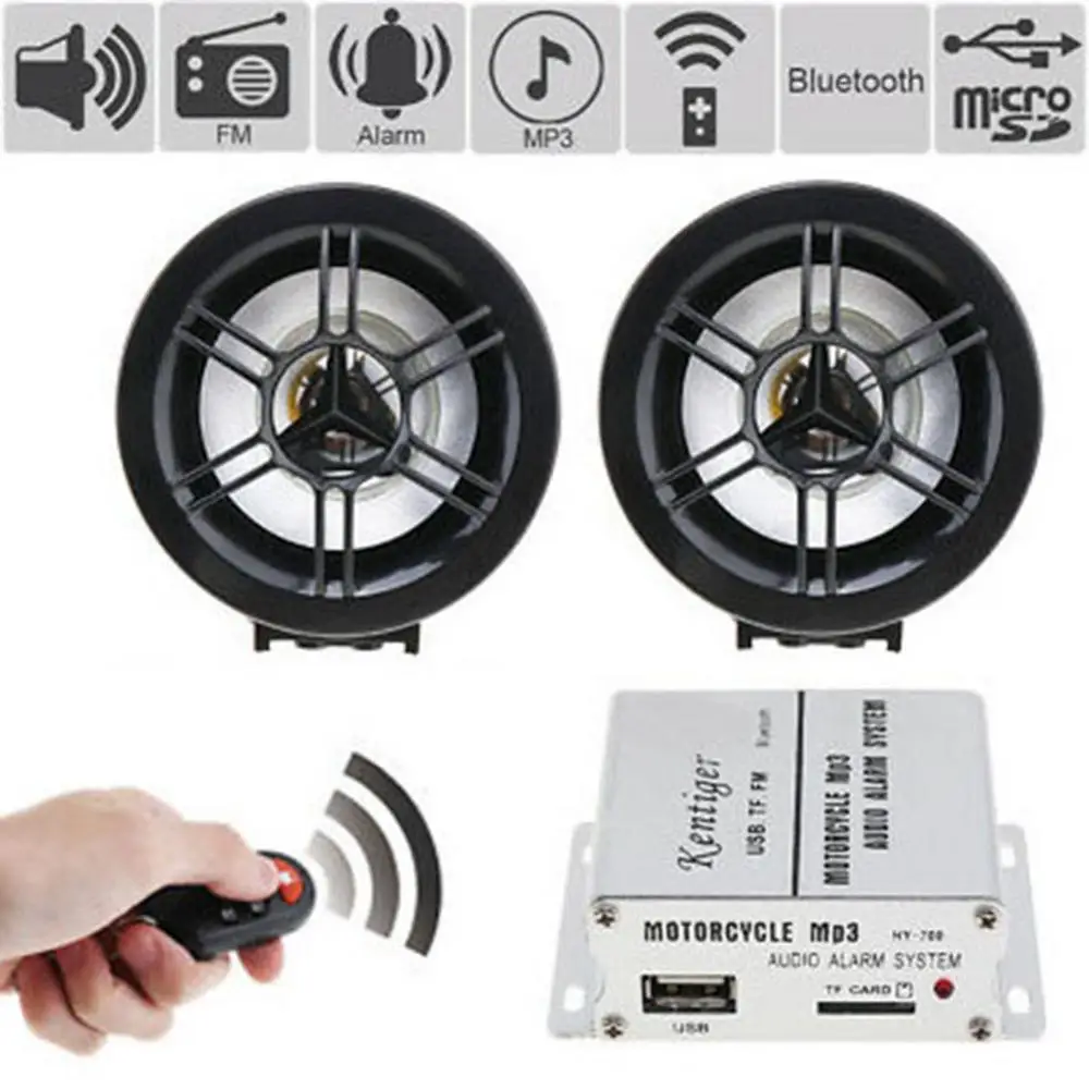 Мотоциклетная защита от кражи Радио MP3 аудио плеер динамик автомобиля|Охранная