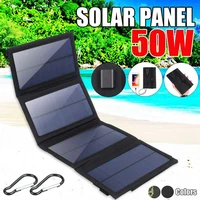 50w foldable solar panel portable folding waterproof solar panel solar cell 5v usb charger for mobile power battery charge