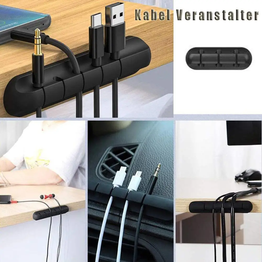 1 шт. зажимы для USB кабеля настольный органайзер держатель проводов зажим шнура