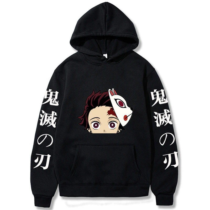 

Anime Demon Slayer hoodies Women Sabito Graphic Printed Sweatshirts Men streetwear harajuku hip hop Pullover Hoody kids Clothes