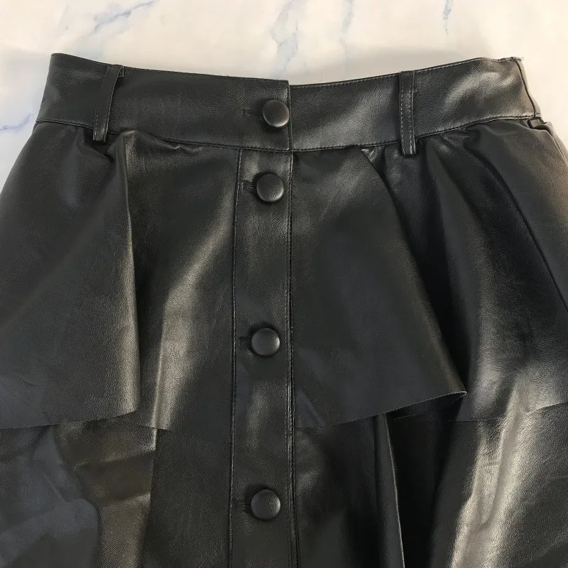 Сексуальная юбка Женская длинная винтажная плиссированная черная одежда из