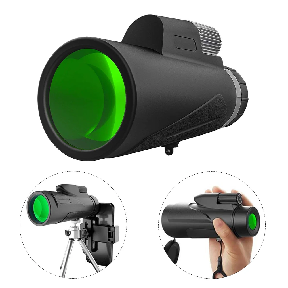 

Smartphone Adapter Monocular Telescope For Mobile Phone Bird Watching Adults With Night Version Camping High Definition Hiking