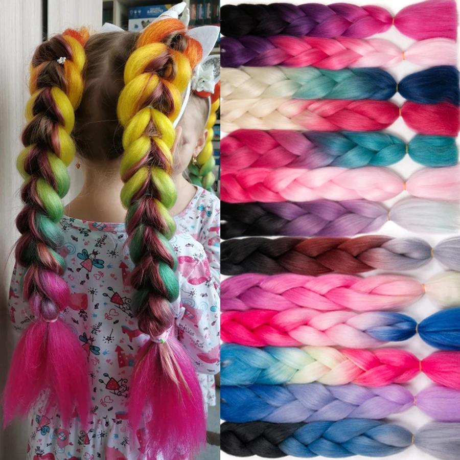 VERVES эффектом деграде (переход от темного к плетение волос 100 г/шт. 24 дюйма