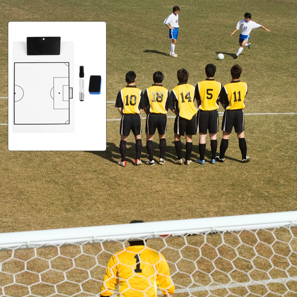 

1 Set/3pcs PVC Double-sided Football Match Board Wipe Board Marker Kit