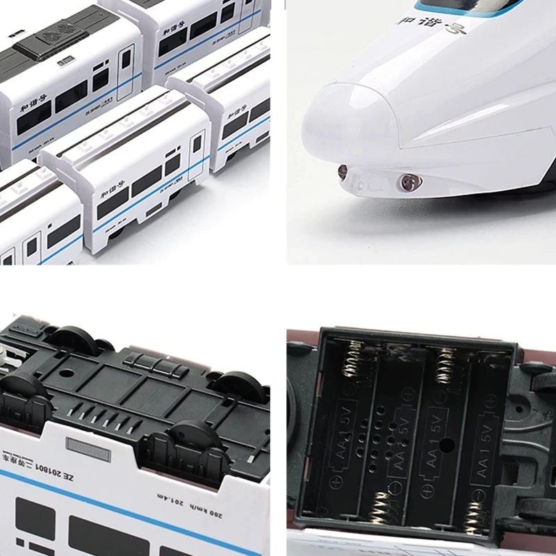 Kids Electric Train Railway Toys For Diecast Simulation Sound Light Music Educational Locomotive Christmas Gift | Игрушки и хобби