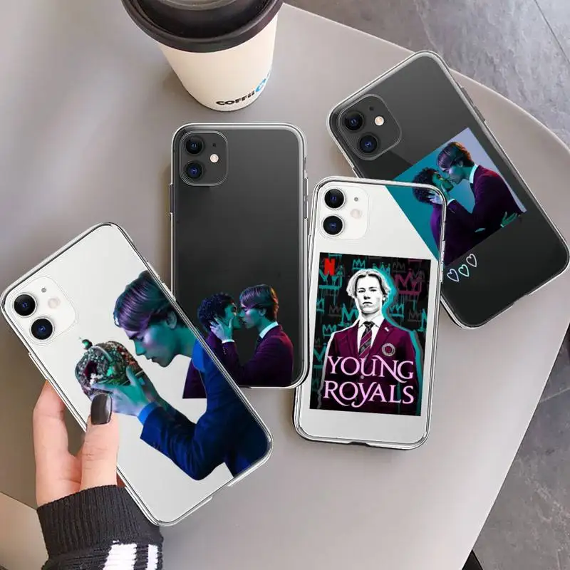 

Young Royals tv show Phone Case Transparent for iPhone 7 8 11 12 13 mini pro X XS XR MAX Plus