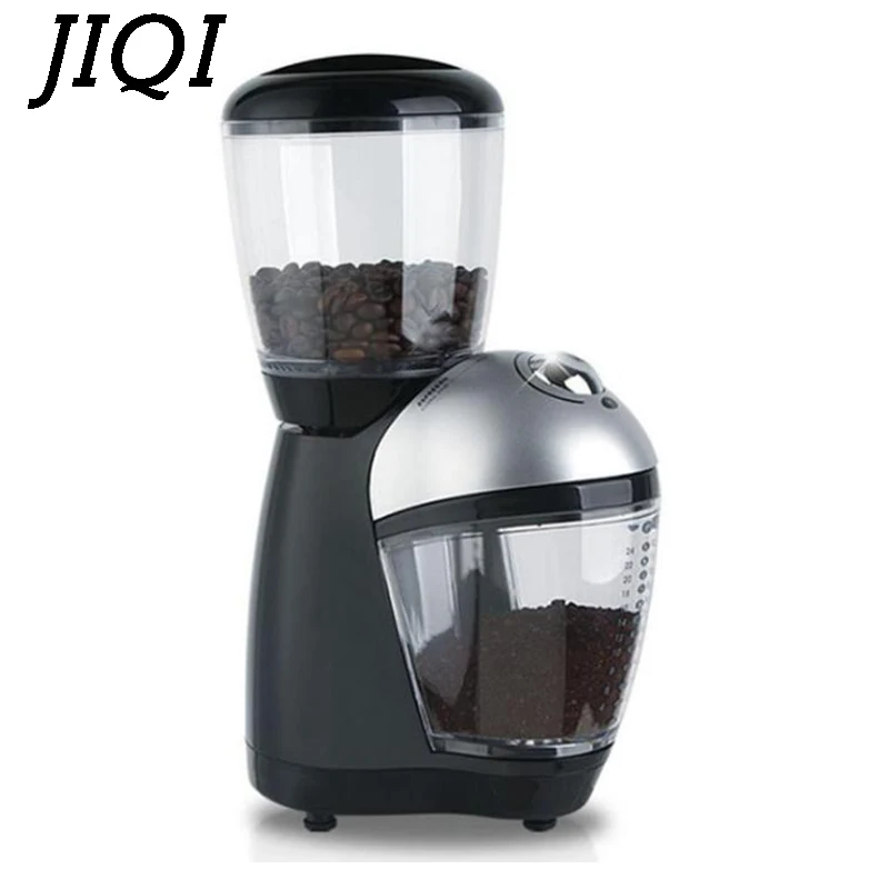 

110V/220V Electric Coffee Burr Grinders Mill Powder Italian Cafe Bean Grinding Machine Fine Miller Stainless Steel Blade EU US