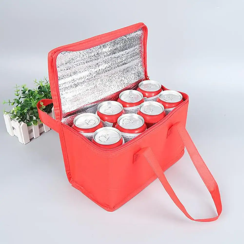 

Portable Can Cooler Pack Food Packing Container Thermal Insulated Lunch Bag Non-woven Cloth Lightweight Lunch Bag