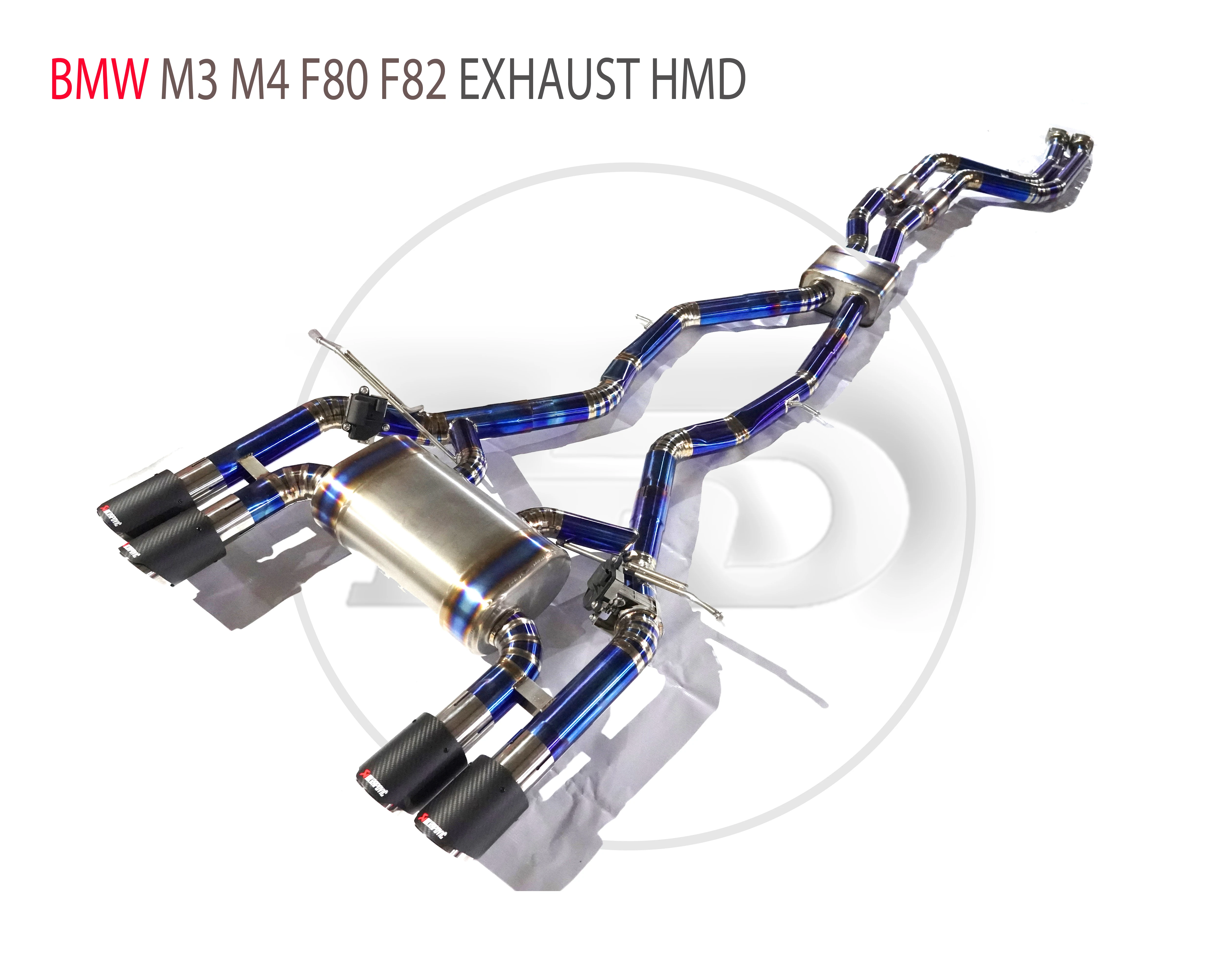 Titanium Alloy Exhaust Manifold Downpipe Is Suitable For BMW M3 M4 F80 F82 Modification With Catalytic Converter Header