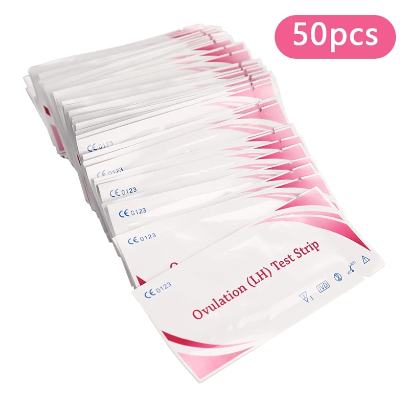 

50Pcs LH Tests LH Ovulation Test Strips First Response Ovulation Urine Test Strips Over 99% Accuracy Test