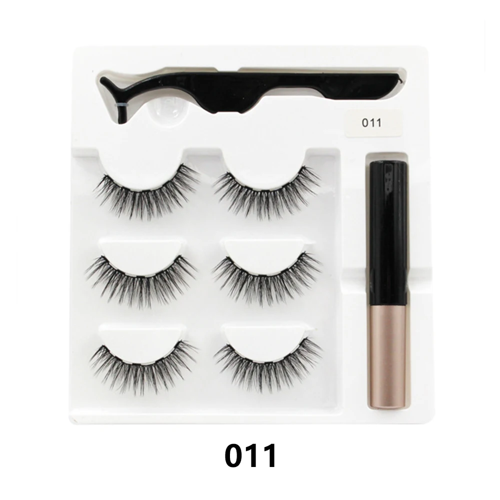 Магнитные накладные ресницы пинцет для ресниц с натуральным магнитом набор