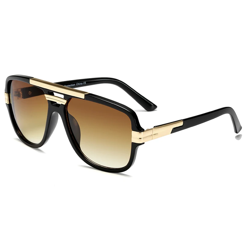 Очки солнцезащитные мужские квадратные, брендовые Дизайнерские Модные Винтажные Роскошные солнечные очки с защитой UV400