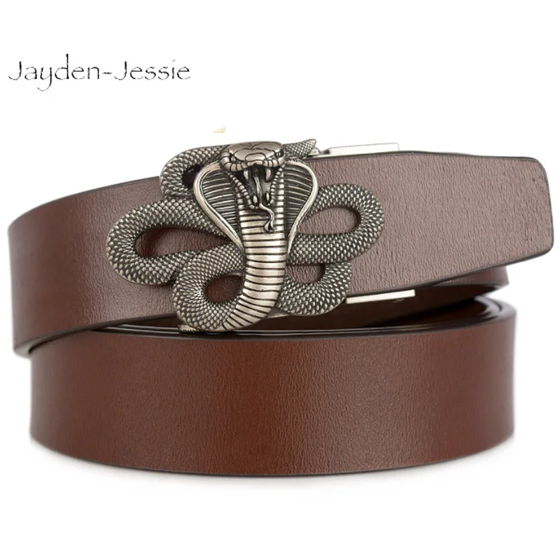 Новый Кобра Автоматическая пряжка ремень высокого класса повседневные мужские