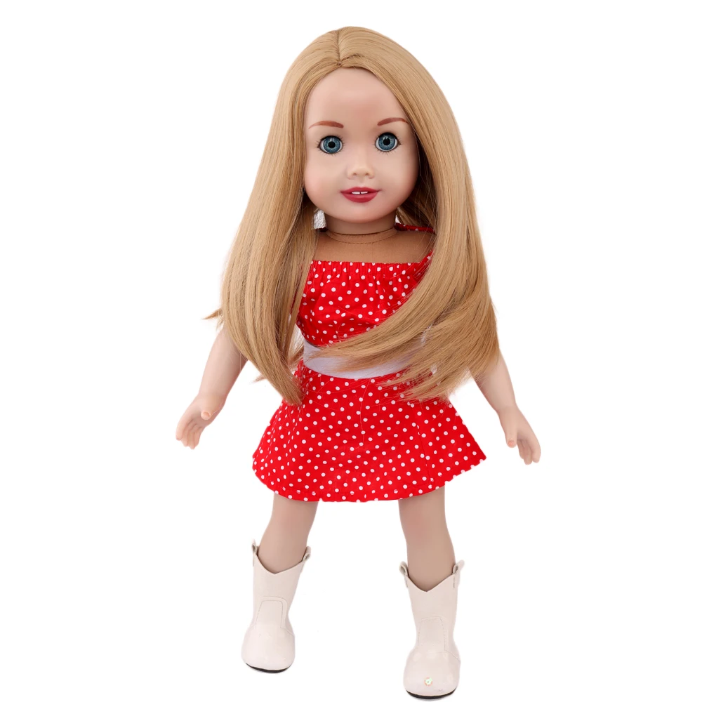 Кукольные парики с волосами 18 дюймов термостойкие длинные прямые Сменные для