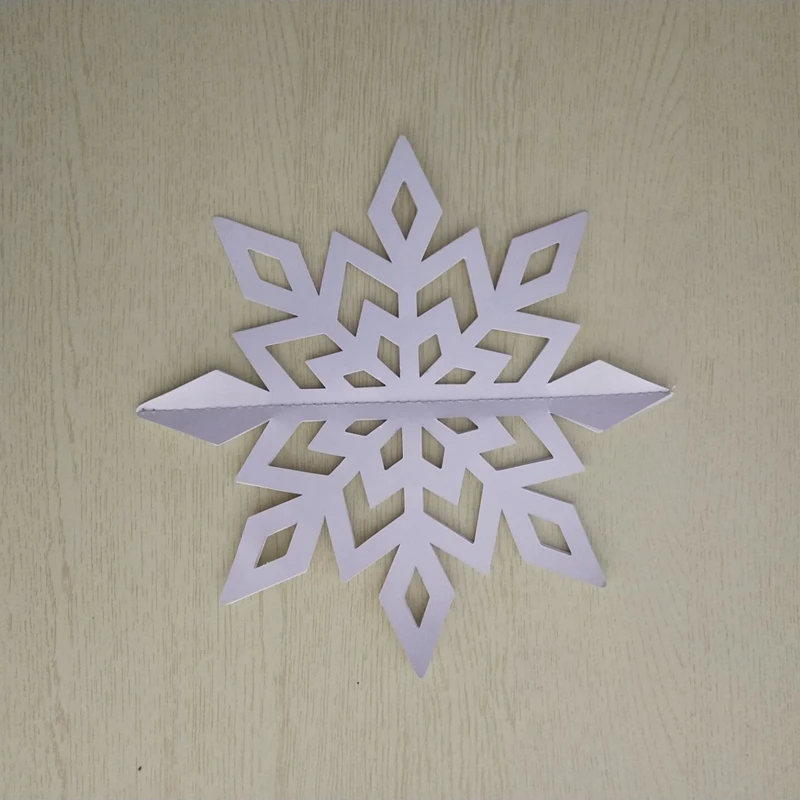 6pcs Artificial Snowflake with rope Christmas Ornaments Xmas Tree Hanging Decoration 15 20 25cm for Home | Дом и сад