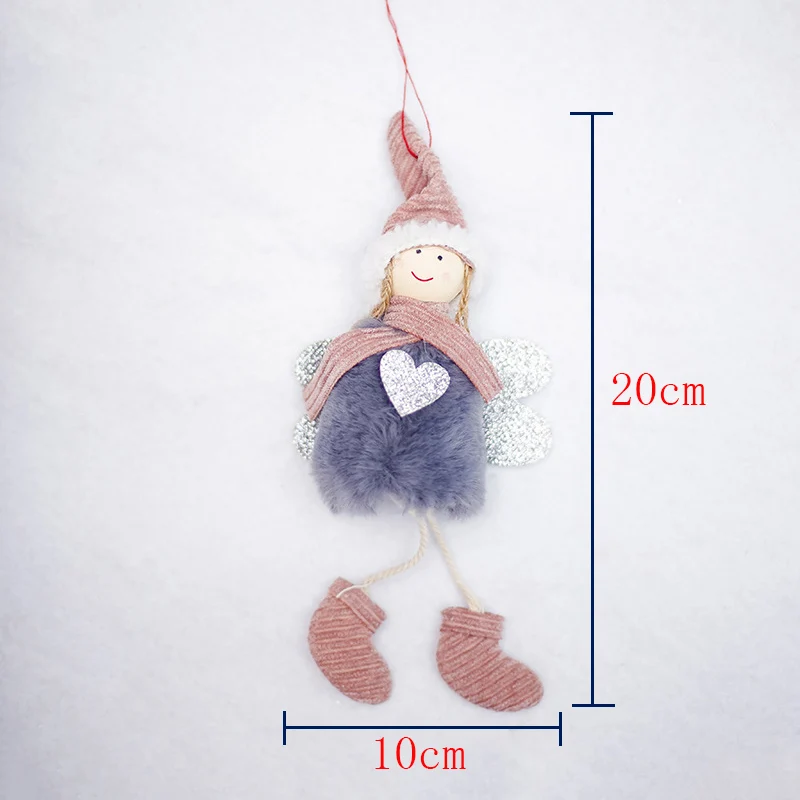 2020 Рождественское украшение кулон милый ангел плюшевая кукла для дома