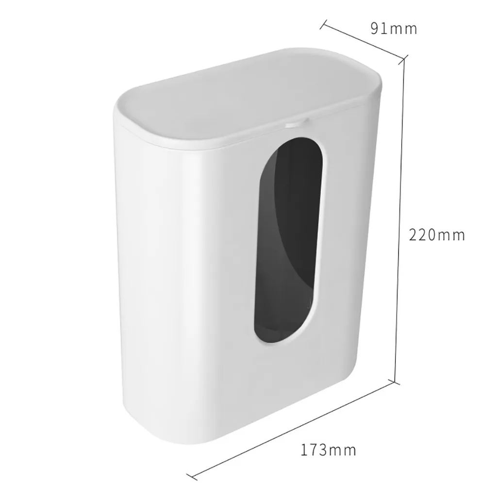 

universal paper cups Wall-mounted Double Tube Paper Cup Large Capacity Water Cup Dust-proof Holder No punching