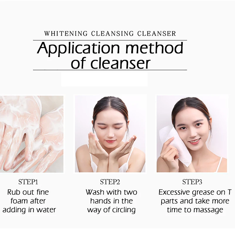 SENANA Nicotinamide Amino Acid Face Cleanser Facial Scrub Cleansing Acne Oil Control Blackhead Remover Shrink Pores Skin Care | Красота и