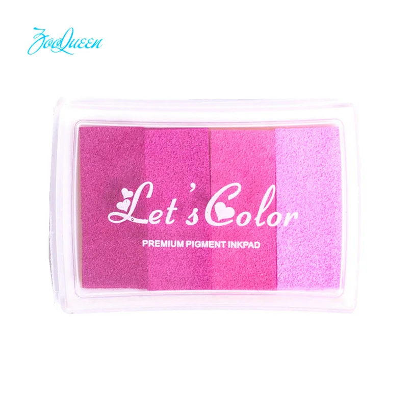Red Pink gradients Креативный DIY большой чернильный блокнот 21 цвет набор в резиновых самозаливающих роликовых штампов канцелярский альбом для скрапбукинга украшения бумаги - Цвет: Red Pink gradients