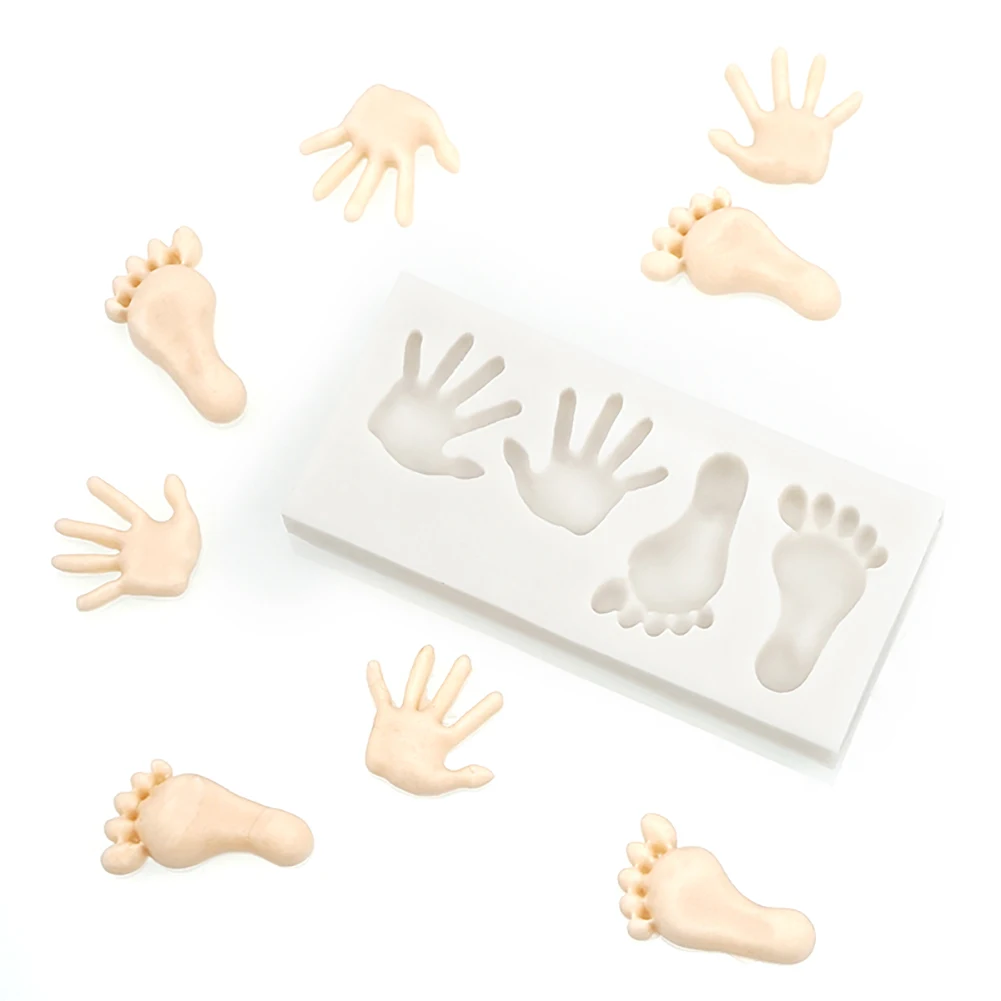 3D милые детские средства ухода за кожей стоп ручной Fondant (сахарная) торт