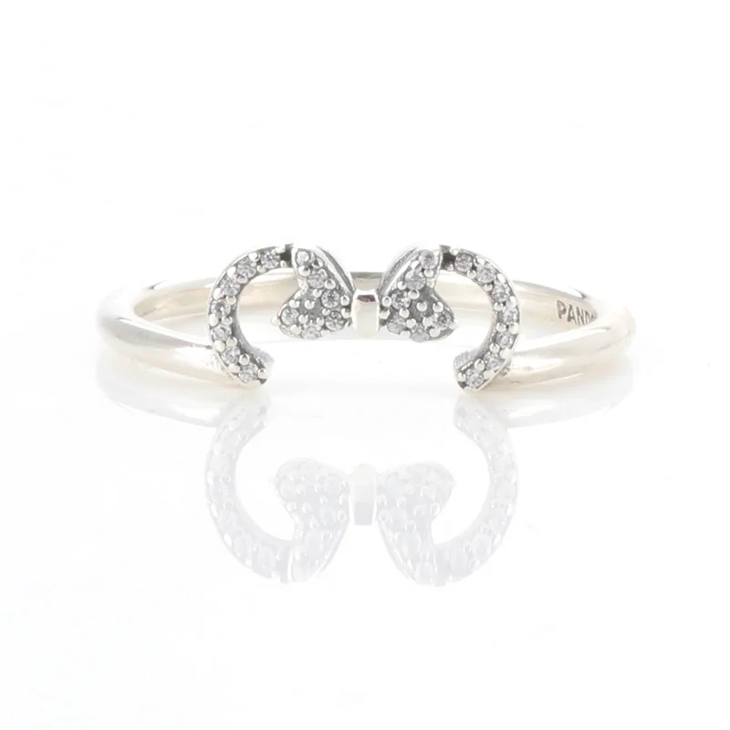 

DoDoFly 100% Real 925 Stelring Silver Minnie's silhouette ring For Women Jewelry Gift