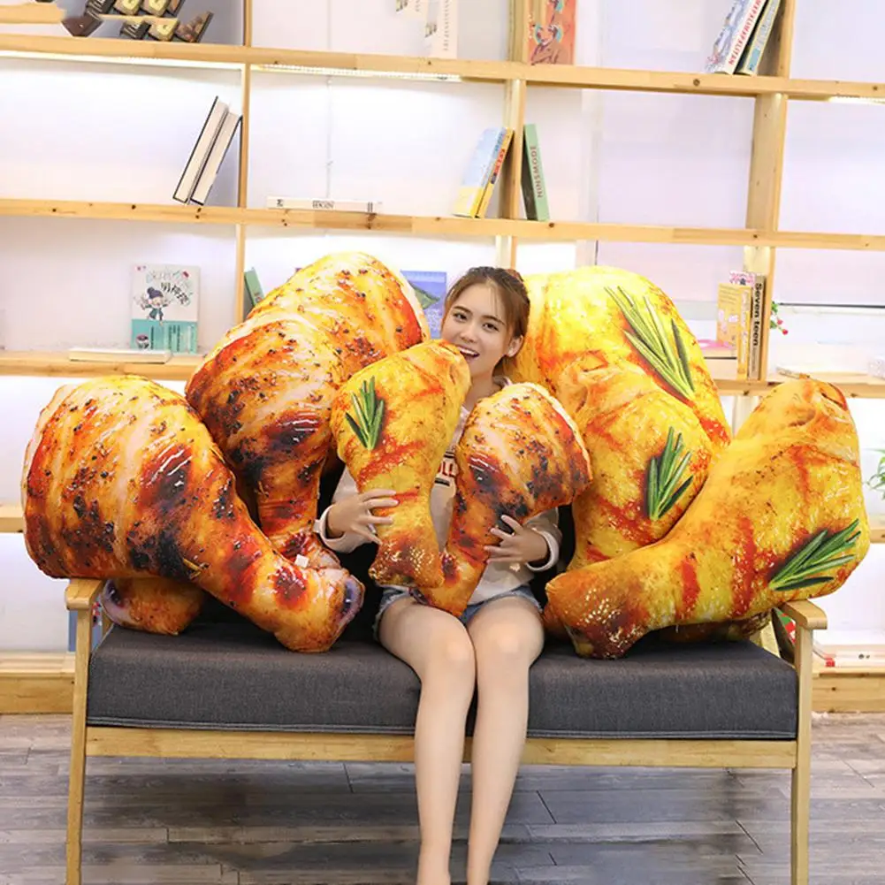 

Маленькая креативная Подушка, 3D имитация закусок, подушки для еды, барбекю, рыбы, курицы, крыла, кресло-подушка, плюшевые игрушки 2020