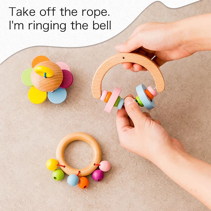 Mamihome Детские деревянный Прорезыватель для зубов тренажерный зал игровой игрушки
