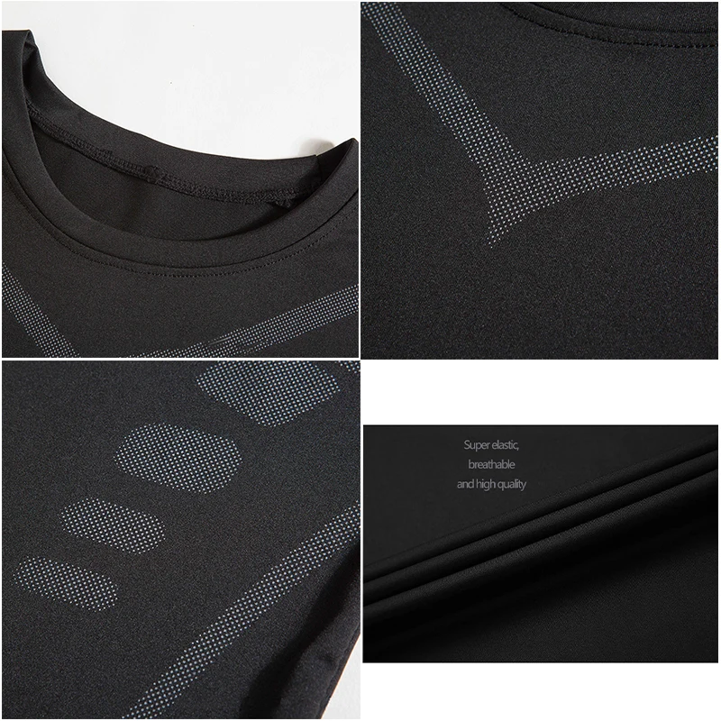 

Men's Gym Fashion Fitness Training T-Shirt Outdoor Running Jogging Sportswear Compression Molding Easy To Dry Breathable Top
