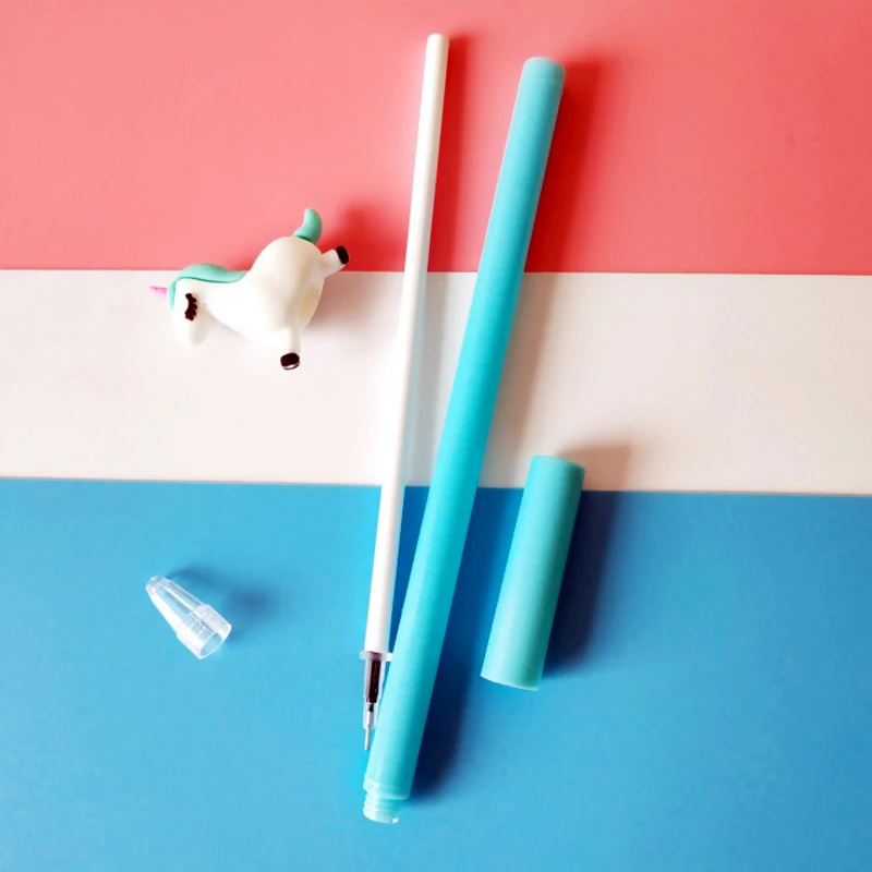1 шт./лот кавайная гелевая ручка с единорогом милые подарки для девочек школьные и