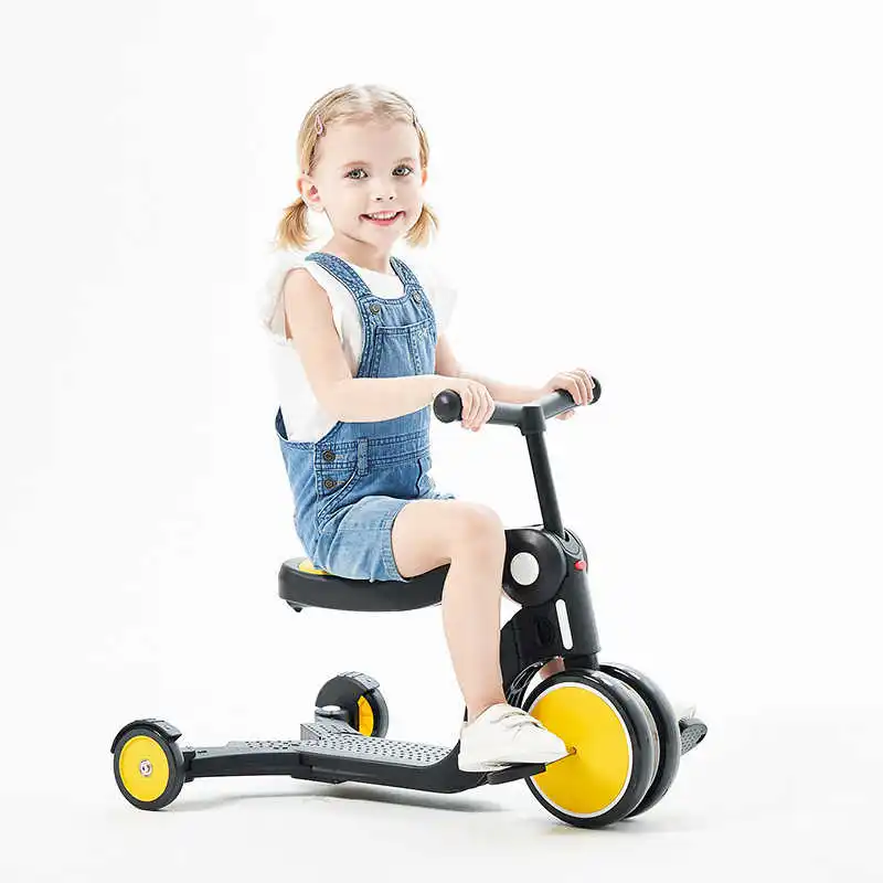 LazyChild Scooter Baby Children 5 in1 Multifunctional Walking Balance Tricycle Three-wheeled Stroller Easy Installation