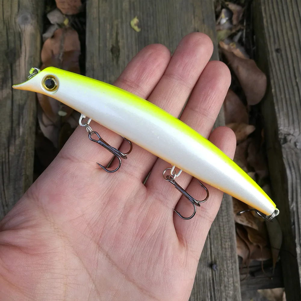 Рыболовная приманка гольян 12 см 13 г 1 шт. Джеркбейт плавание на глубине воблер