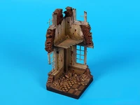 135 scale die casting picture resin scene house corner n%c2%b07 base 70x70 mm model assembly kit unpainted