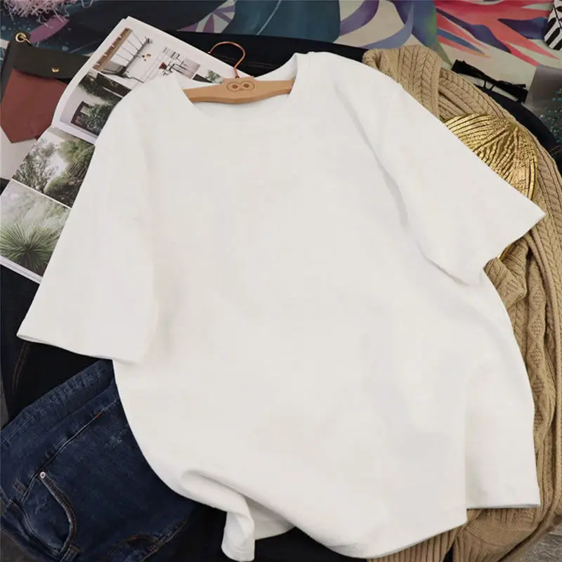 Свободная футболка женская в стиле знаменитостей | Женская одежда