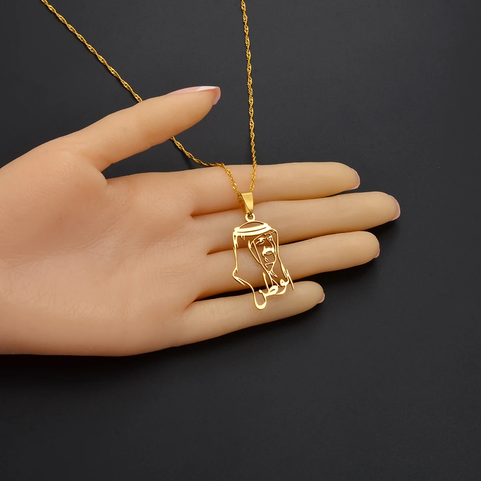 Ожерелья-подвески Anniyo Катар ювелирные изделия серебряного цвета/цвет золотистые