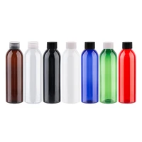 250ml empty black white cosmetic pet bottle 250cc colored plastic bottle container with screw top cap diy shampoo shower gel