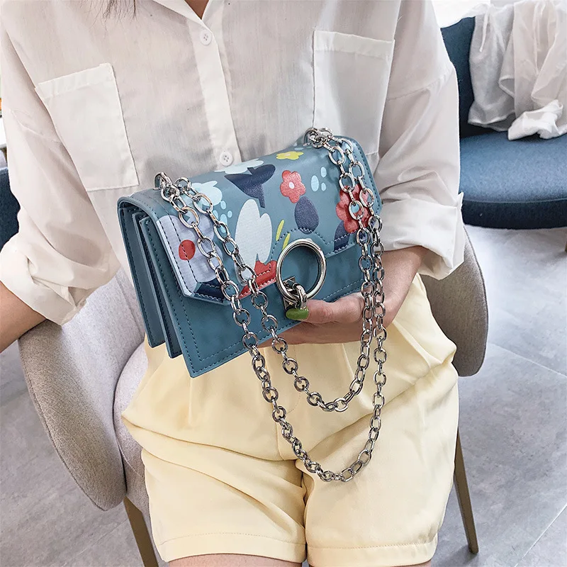 Летняя модная милая маленькая квадратная сумка для девочек новинка 2019