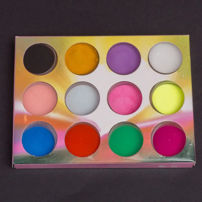 

12 Box/Set Nail Glitter Hexagon Sequins Nail flower Head Loose Sequins for Crafts Flakes Sequins Powder Magic Mirror Paillette G