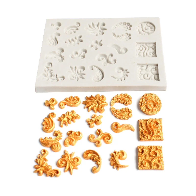 

Силиконовая форма для украшения тортов, украшение в европейском стиле, шоколадный крем, DIY шоколад, смола, аксессуары для мыла, кухонные инст...