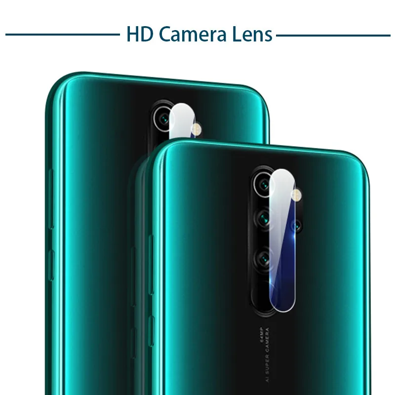 3 in 1 Tempered Glass for Redmi Note 8 8T 7 pro glass Screen Camera Lens Protector Metal Ring Film | Мобильные телефоны и