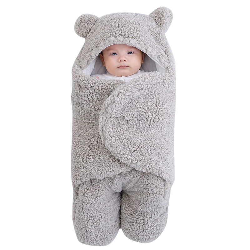 

Baby Sleeping Bag Ultra-Soft Fluffy Fleece Newborn Receiving Blanket Infant Boys Girls ClothesSleeping Nursery Wrap Swaddle