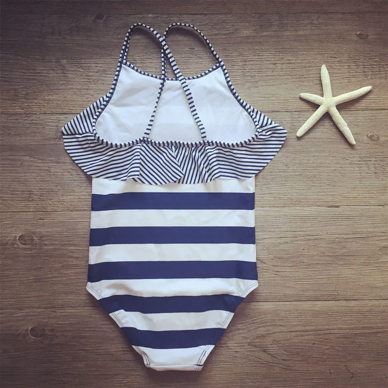 Новинка 2020 купальник для девочек детские слитные купальники монокини в полоску