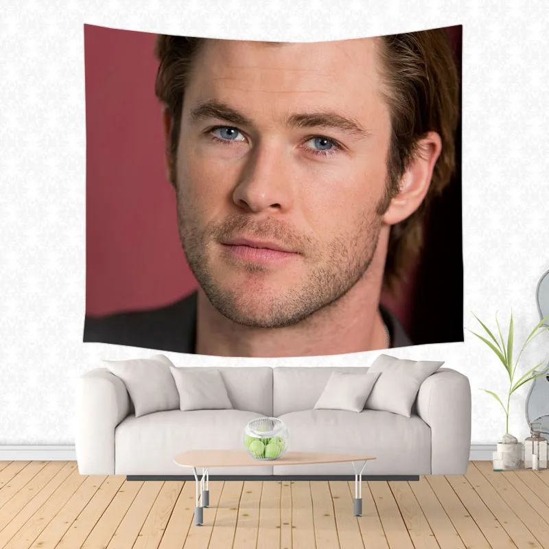 Гобелен с принтом Криса хемворта на заказ настенные гобелены рождественское