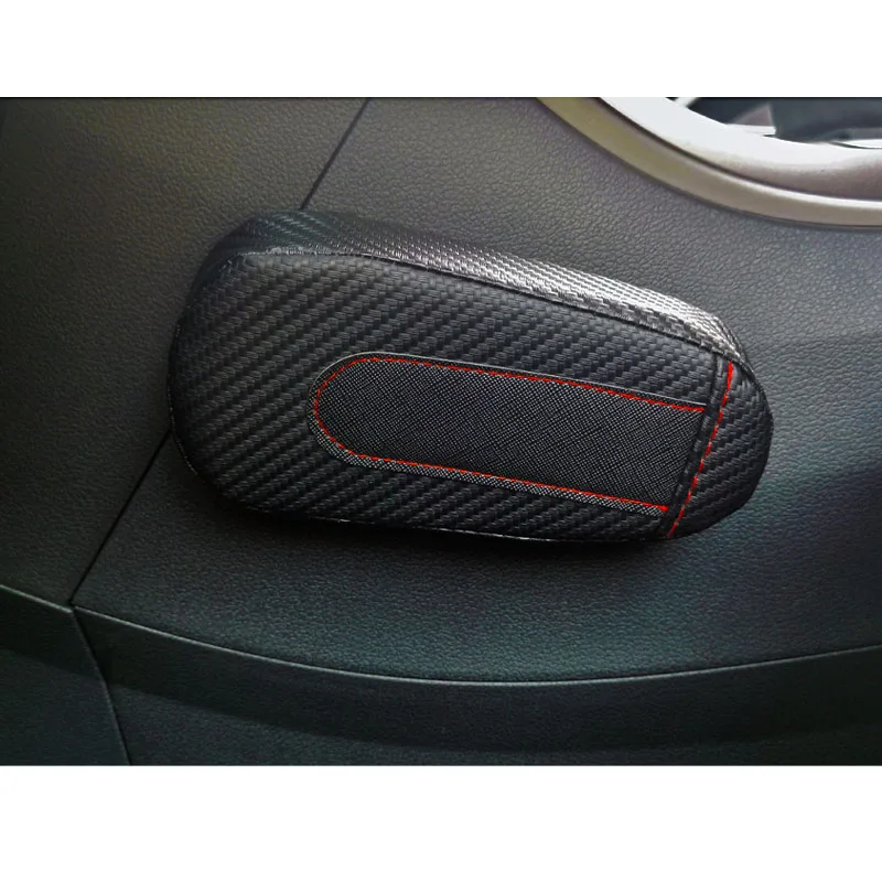 

1pc Carbon Fiber Leather Leg Cushion Knee Pad Armrest Pad Car Styling for Audi A4 A3 A5 A6 Q3 Q5 Q7 TT A1 Rs Accessories