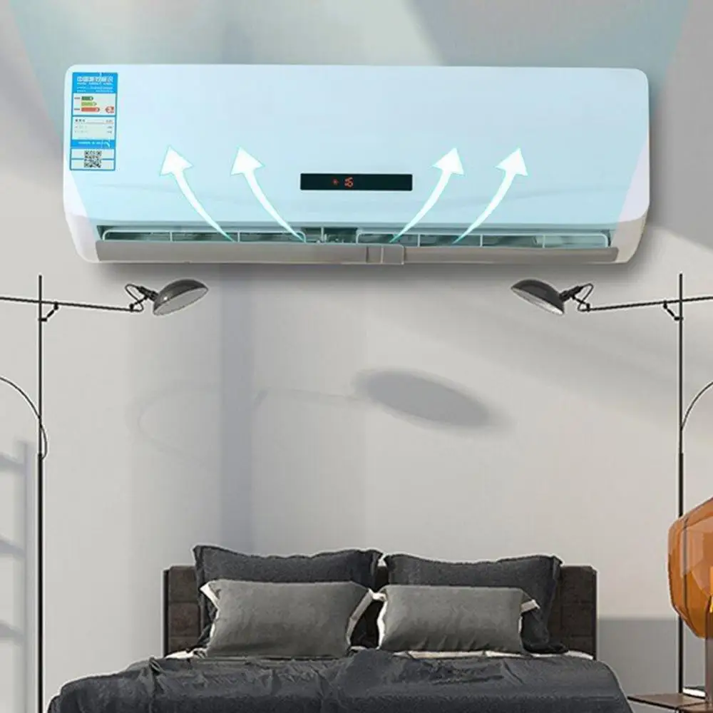 

New 1Pc Home Office Universal Adjustable Retractable Air Conditioner Wind Deflector Shield Baffle Easy to Install