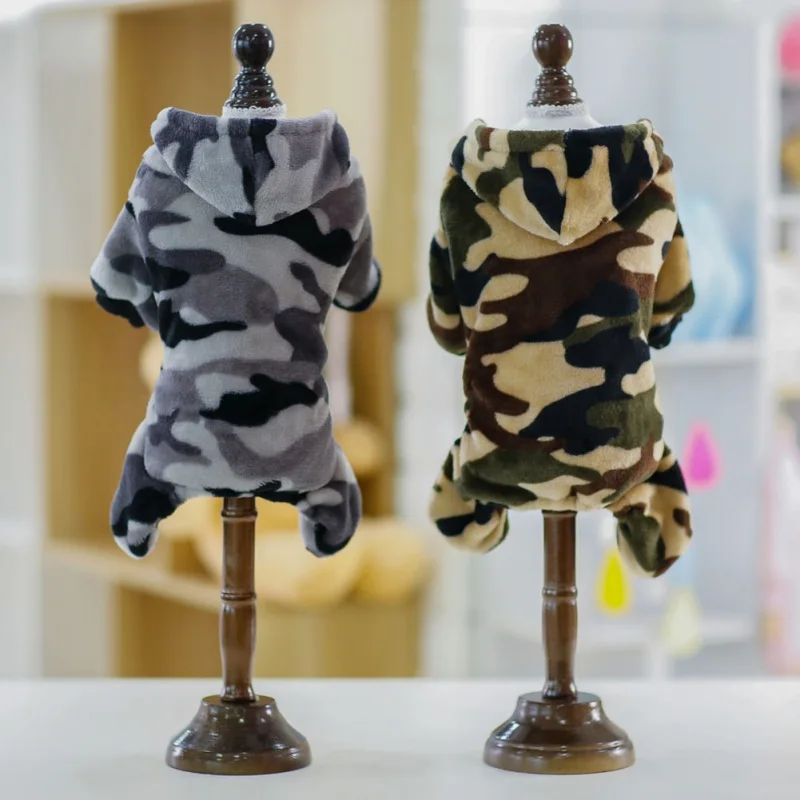 

Winter Dog Jumpsuit Clothes Camouflage Fleece Dog Pajamas Clothing For Small Puppy Coat Pet Outfits Yorkie Dog Clothes