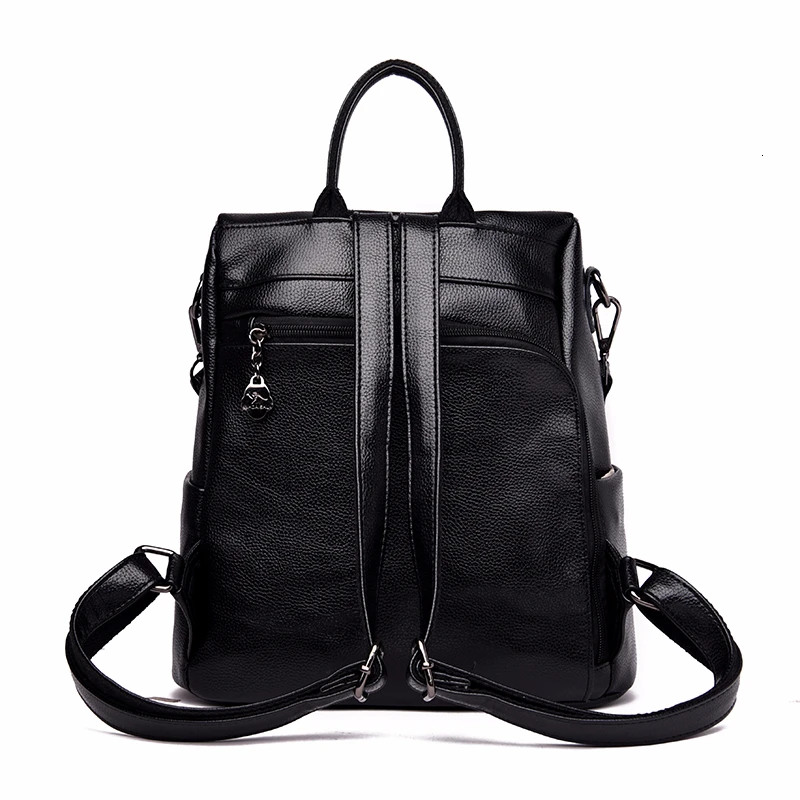 Женский кожаный рюкзак с защитой от кражи Sac A Dos женский элегантный дизайн