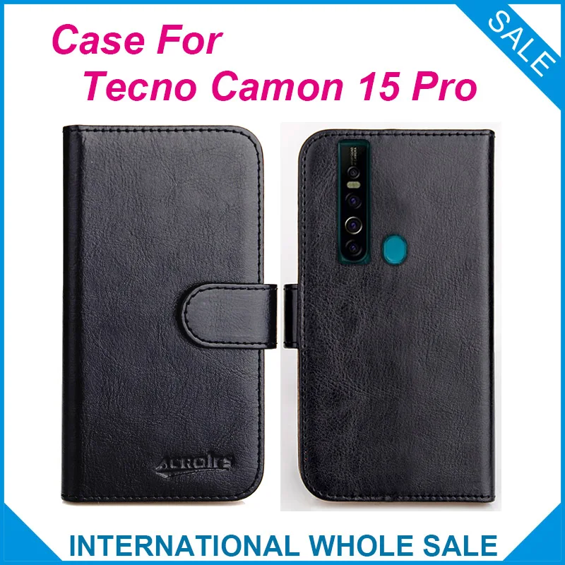 

Tecno Camon 15 Pro Чехол 6 цветов Флип слотов для карт кожаный кошелек чехол s для Tecno Camon 15 Pro крышка слоты для карт сумка для кредитных карт
