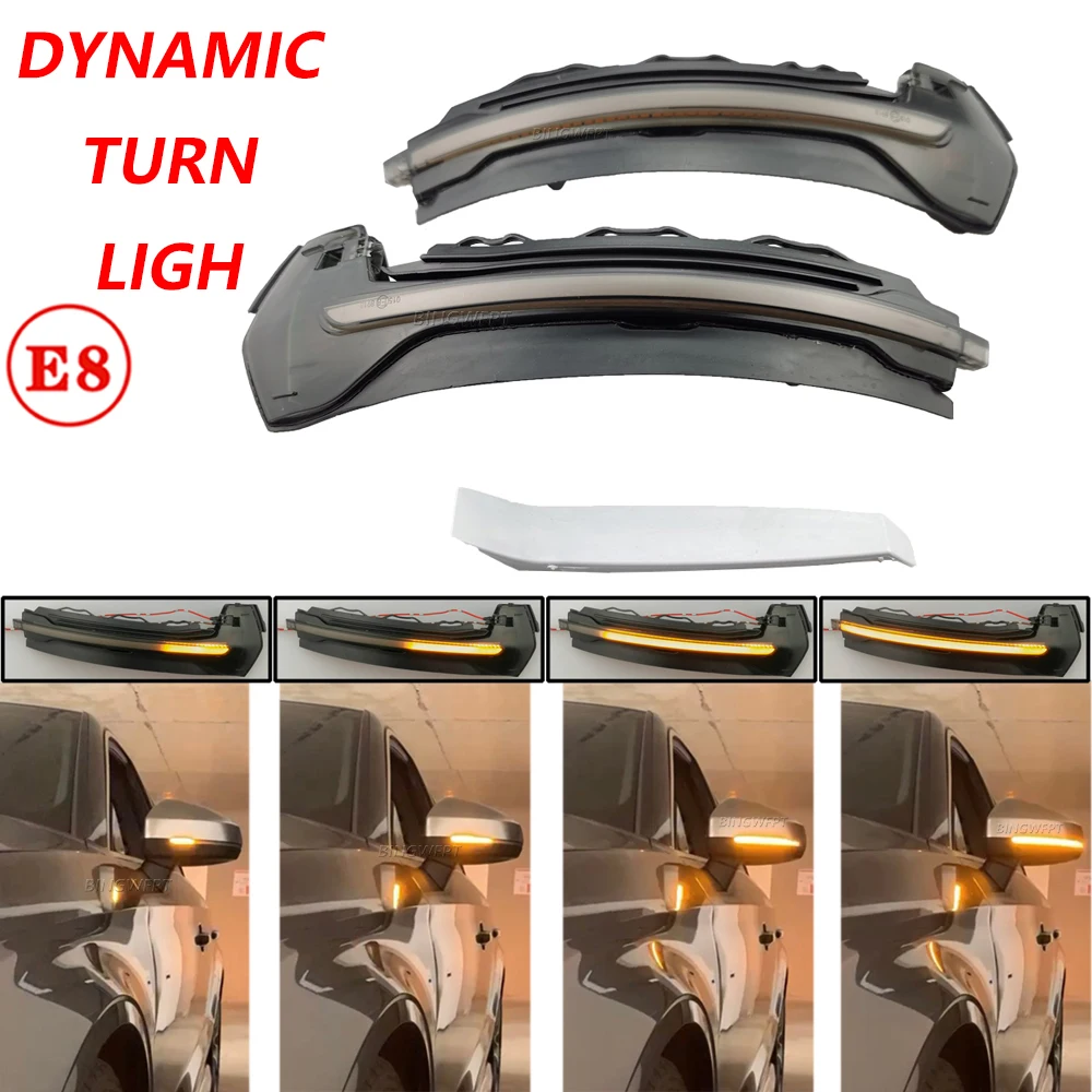 

For Audi A3 8V S3 RS3 2013-2020 Dynamic Sequential Mirror Flowing LED Turn Signal Light